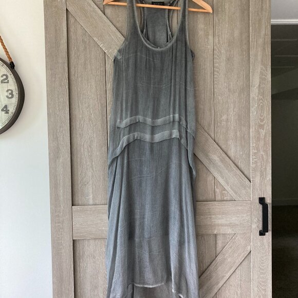 Unique Runway DKNY Summer Dress, M, Distressed Shades of Gray - Picture 5 of 8